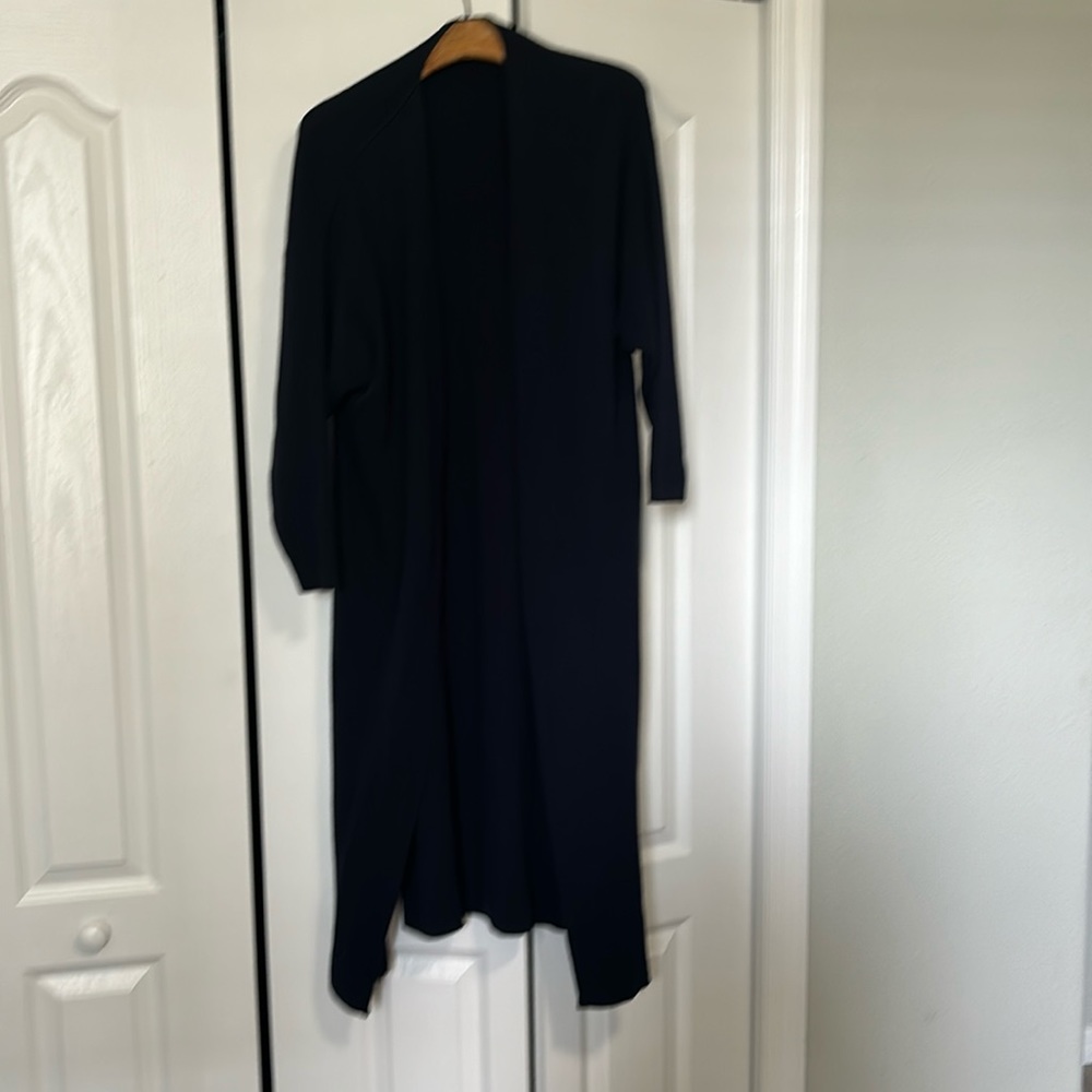 Navy long cardigan